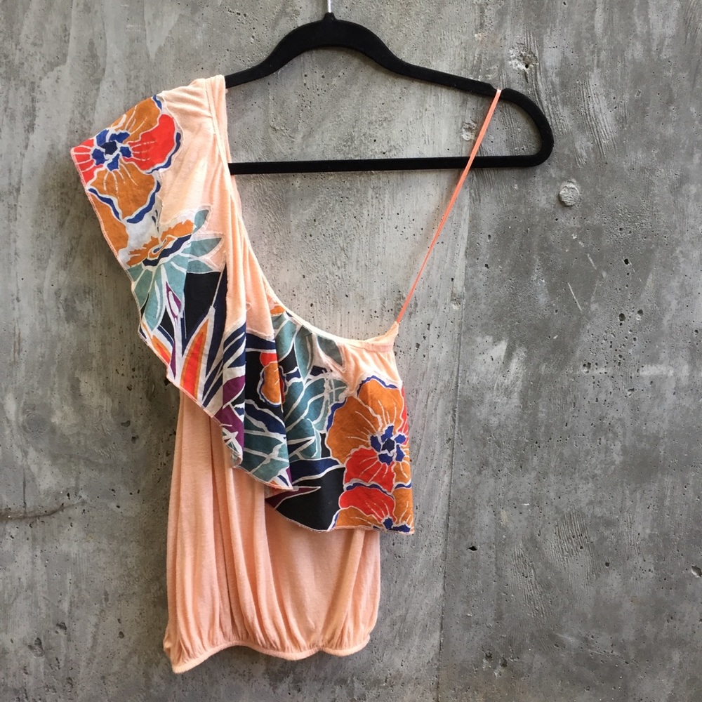 Off the shoulder Free People tropical 🌴 top